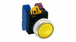 YW4B-M1Y, Pushbutton Switch Actuator, Metal, Yellow, Momentary Function, IDEC