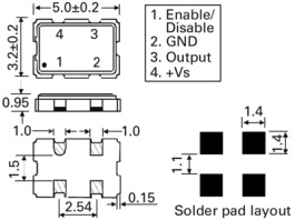 LF SPXO009590, Oscillator CFPS-69 32 MHz, IQD