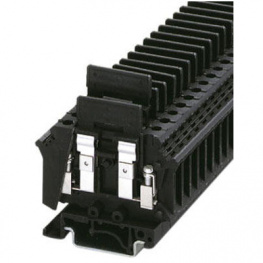3118012, UK-SI terminal block, 0.2...4 mm2 250 vac 6.3 a black, Phoenix Contact
