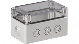 SPCM081308T, Plastic enclosure 125 x 75 x 75 mm grey PC IP 66/67 N/A Cubo S, Ensto