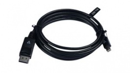 V7MDP2DP-6FT-BLK-1E, Video Cable, Mini DisplayPort Plug - DisplayPort Plug, 3840 x 2160, 3m, V7