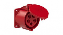 325-6V, CEE Socket 5P 10mm² 32A IP54 400V Red, PC Electric