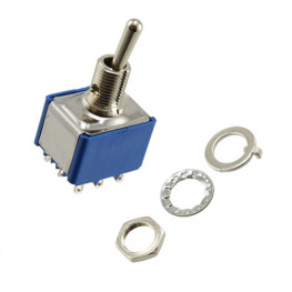 5656AB, Miniature Toggle Switch Standard Lever On-On 3P, APEM