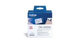DK-44205, Label Tape, Paper, 62mm x 30.48m, White, Brother