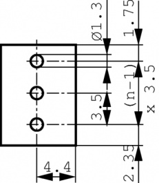 1667750000, PCB Terminal Block 2P3.5 mm, Weidmuller