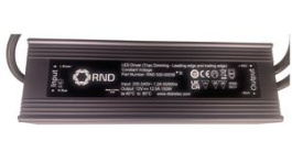 RND 500-00036, LED Driver, Triac Dimmable CV, 150W 6.25A 24V IP66, RND power