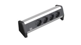 339.1000, Desk Outlet DESK 1 4x DE Type F (CEE 7/3) Socket - CEE 7/7 Plug 3m, Bachmann