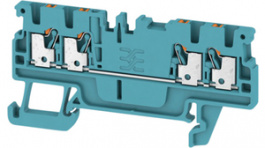 1552700000, A4C 1.5 BL terminal block a push-in, 0.5...1.5 mm2 500 vac 17.5 a blue, Weidmuller