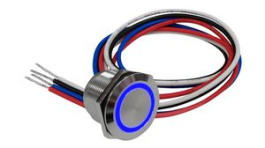 RND 210-00764, Illuminated Capacitive Touch Switch, Latching Function 1.5 A 30 VDC 1CO IP68, RND Components