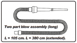 PH-708L ESD, Suction hose, extra long 105 / 380 cm, Muntz Technics