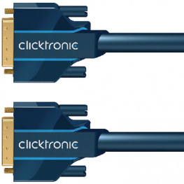 70331, DVI-D cable dual link m - m 1 m, Clicktronic