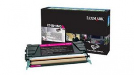 X748H3MG, Toner Cartridge, 10000 Sheets, Magenta, Lexmark