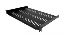 SHELF-1U-12-FIXED-V, Vented Cantilever Tray, Steel, 305mm, Black, StarTech.com