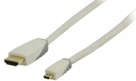 BBM34700W10, High-speed HDMI cable with Ethernet 1 m White, Bandridge