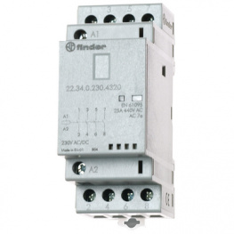 22.34.0.230.4320, Реле: установочное; 4PST-NO; Uобмотки:230ВAC; Uобмотки:230ВDC, FINDER