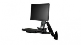 WALLSTS1, Wall Mount Monitor Arm with Keyboard Tray, 75x75/100x100, 8kg, StarTech.com