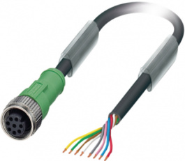 SAC-8P-10,0-PUR/M12FS, Actuator/sensor-cable M12 Разъем разомкнут 10 m, Phoenix Contact