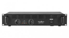 AAMP16130BK, Rack Mount PA Amplifier 1kW XLR/SPK Black, Nedis (HQ)