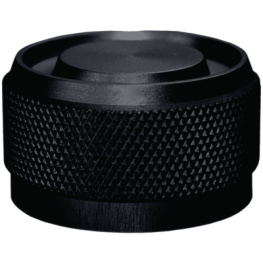 K1-RB-B60, Aluminium Knob black 28.6 mm, ELMA