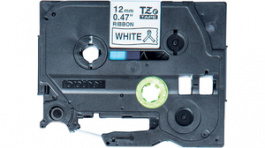 TZE-R231, Label tape,Black on White,Ribbon,4 m, Brother