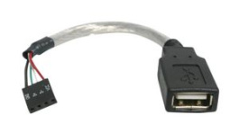 USBMBADAPT, USB-A Socket to IDC 4-Pin Socket Cable 152 mm Grey, StarTech.com