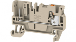 1513970000, APGTB 2.5 FT 2C/1 terminal block a push-in, 0.5...2.5 mm2 800 vac 24 a dark beig, Weidmuller