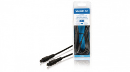 VLAB25000B50, Audio cable 5 m Black, Valueline