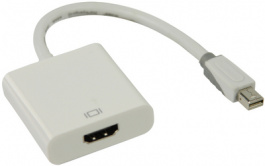 BBM37650W02, Mini-DisplayPort - HDMI адаптер Штекер Mini DisplayPort - штекер для гнезда HDMI штекер – розетка, Bandridge