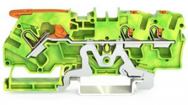 2104-5307, Terminal block, Push-In, 3 Poles, 1.5 ... 4mm², Wago