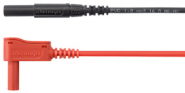 MSWFK A341 / 1 / 100 / RT, Safety test lead diam. 4 mm Red 100 cm 1 mm2 CAT III, Schutzinger