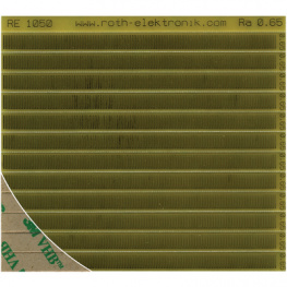 RE1050, 12 contact rails, self-adhesive, 0.65 mm pitch, Roth Elektronik