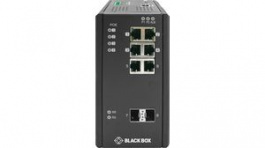LIE1082A, 8-Port Industrial Managed PoE Switch +2SFP, Black Box