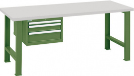 70.627.010, Workbench 1500 x 750 mm blue RAL 5012, Lista