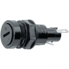 0031.1351, Гнездо; трубчатые предохранители; 5x20мм; 10А; Монтаж: на панель, Schurter