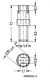 B65539-C1003-X1, Adjustment screw Polyethylentherephthalate, TDK-Epcos
