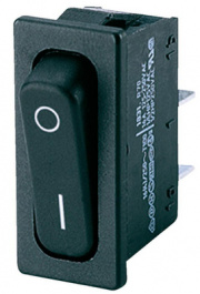 1831.3313, ROCKER; SPST-NO; Положения:2; OFF-ON; 20A/250ВAC; черный; IP40, Marquardt