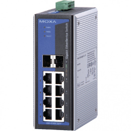 EDS-G308-2SFP-T, Switch 6x 10/100/1000 - 2x SFP, Moxa
