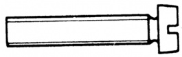 NSE-1207-M4-16, Cylindrical screw, slotted M4 16 mm, Essentra (former Richco)