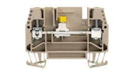 1017900000, Test Disconnect Terminals, 500V, 41A, 2 Poles, 6mm\x1a, Screw, Dark Beige, Weidmuller