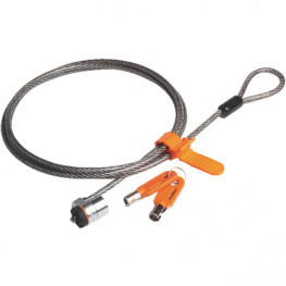 K64186FL, Стальной кабель системы MicroSaver с одинаковыми ключами толщиной 4.5 mm, в упаковке 25 шт., Kensington