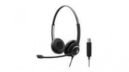 1000517, Headset, IMPACT 200, Stereo, On-Ear, 18kHz, USB, Black, Sennheiser