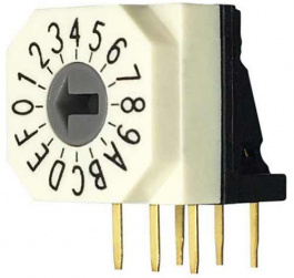 RND 210-00123, Поворотный DIP-переключатель DIP-6, сквозное отверстие 2.54 мм, RND Components