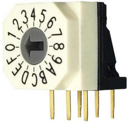 RND 210-00123, PCB coding switch HEX 3+3, RND Components
