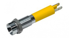 19030352, LED Indicator, Yellow, 6mcd, 24V, 6mm, IP67, CML INNOVATIVE TECHNOLOGIES