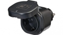 1294860, Wifi Socket with Lid 2.4 GHz Black, Brennenstuhl