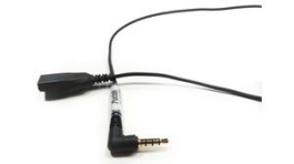 AXC-35BB, Coiled Headset Cable, 3.5 mm - 1x QD, Axtel