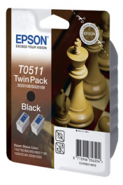C13T051142, Ink twin pack Black, Epson