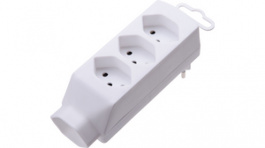 108922, Outlet tap, 4 x Type J (T13), white, Max Hauri