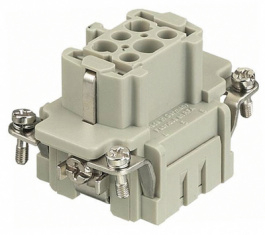 09330062702, Socket insert, 6-pin crimp connection, Han E, 6, Harting