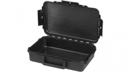 RND 550-00095, Waterproof Case, black 350 x 230 x 59 mm, Polypropylene, RND Lab